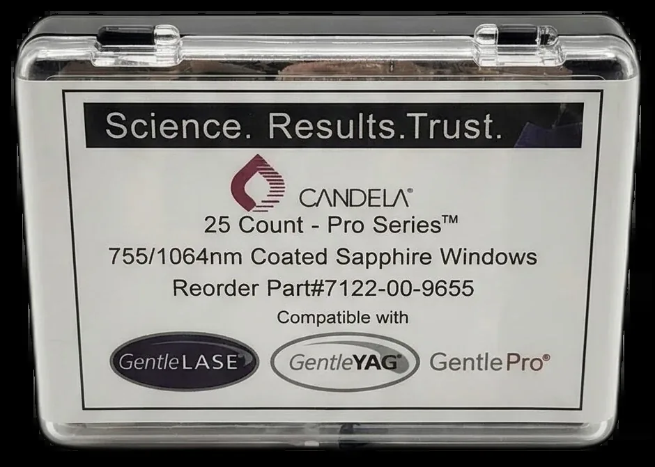 Упаковка сапфировых окон GentleLASE / GentleYAG / Gentle Pro