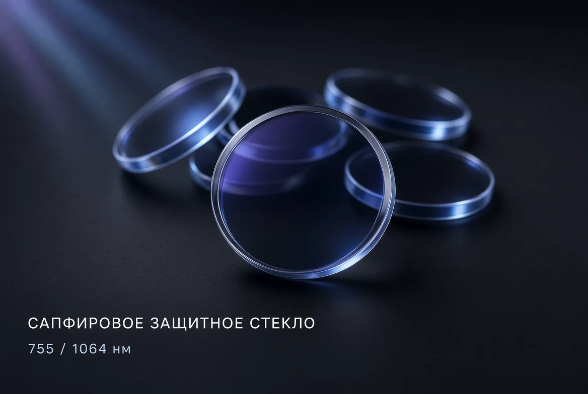 Сапфировые защитные стёкла 755 / 1064 нм